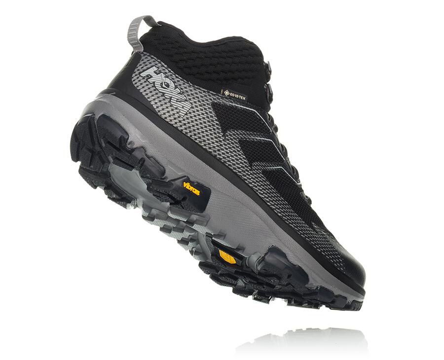 Hiking Boots Mens - Hoka One One Toa GORE-TEX - Black - MCONBUJ-67